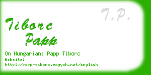 tiborc papp business card
